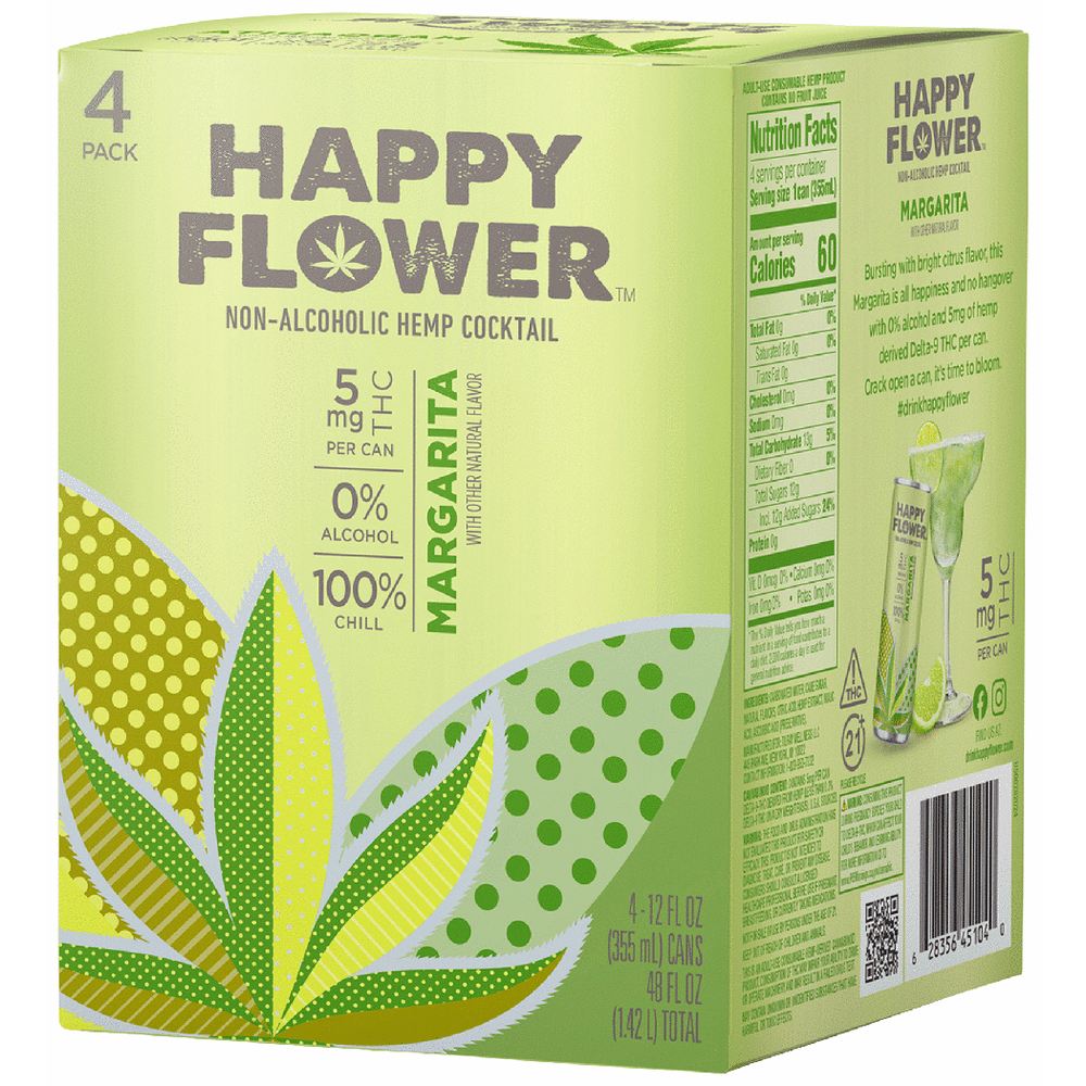 Happy Flower 5mg THC Margarita Cocktail
