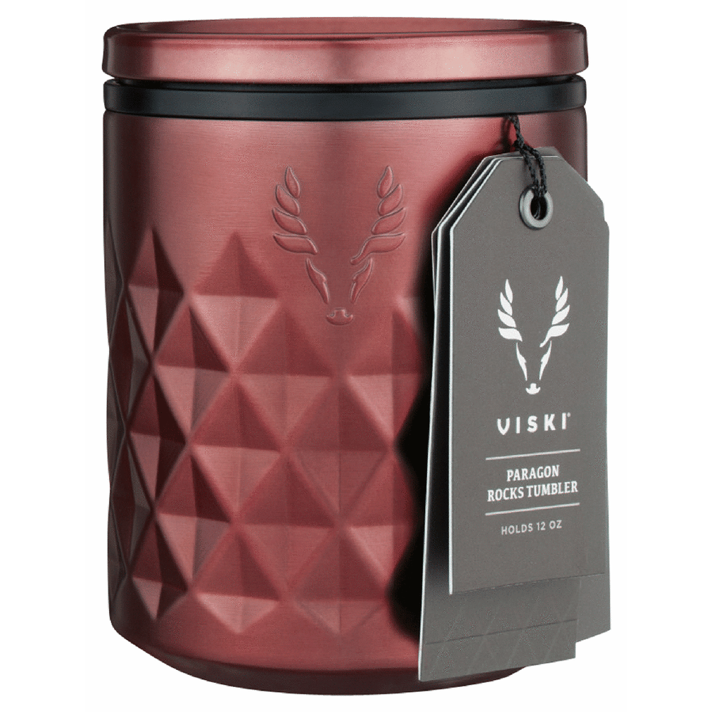 Viski Paragon Stainless Steel Rocks Tumbler Vintage Rose