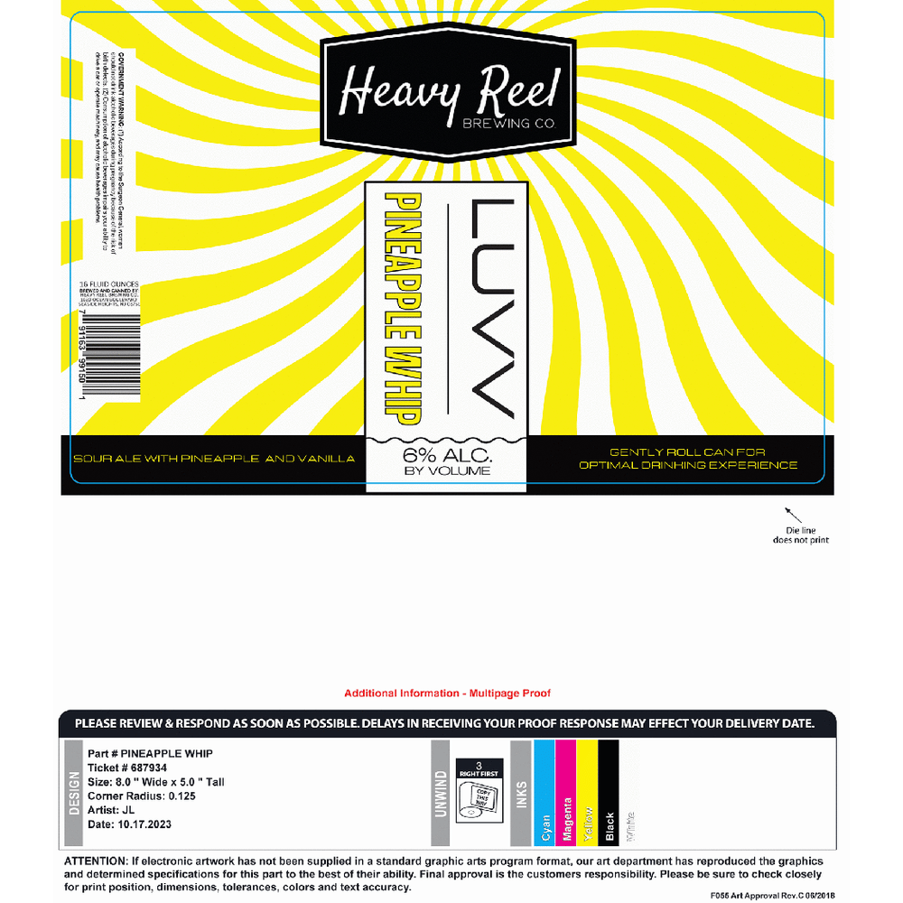 Heavy Reel Luvv Pineapple Whip