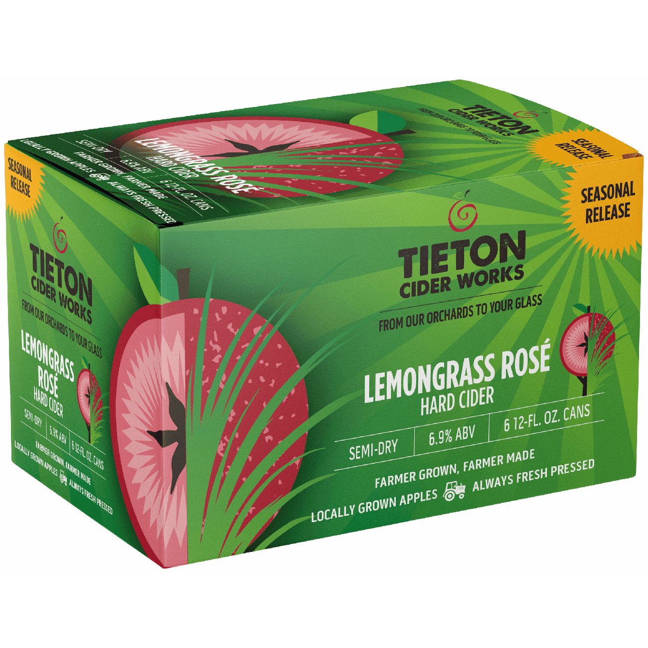 Tieton Lemongrass Rose Cider
