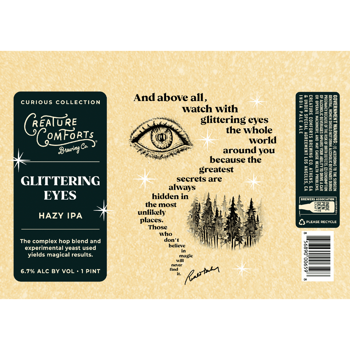 Creature Comforts Glittering Eyes Hazy IPA