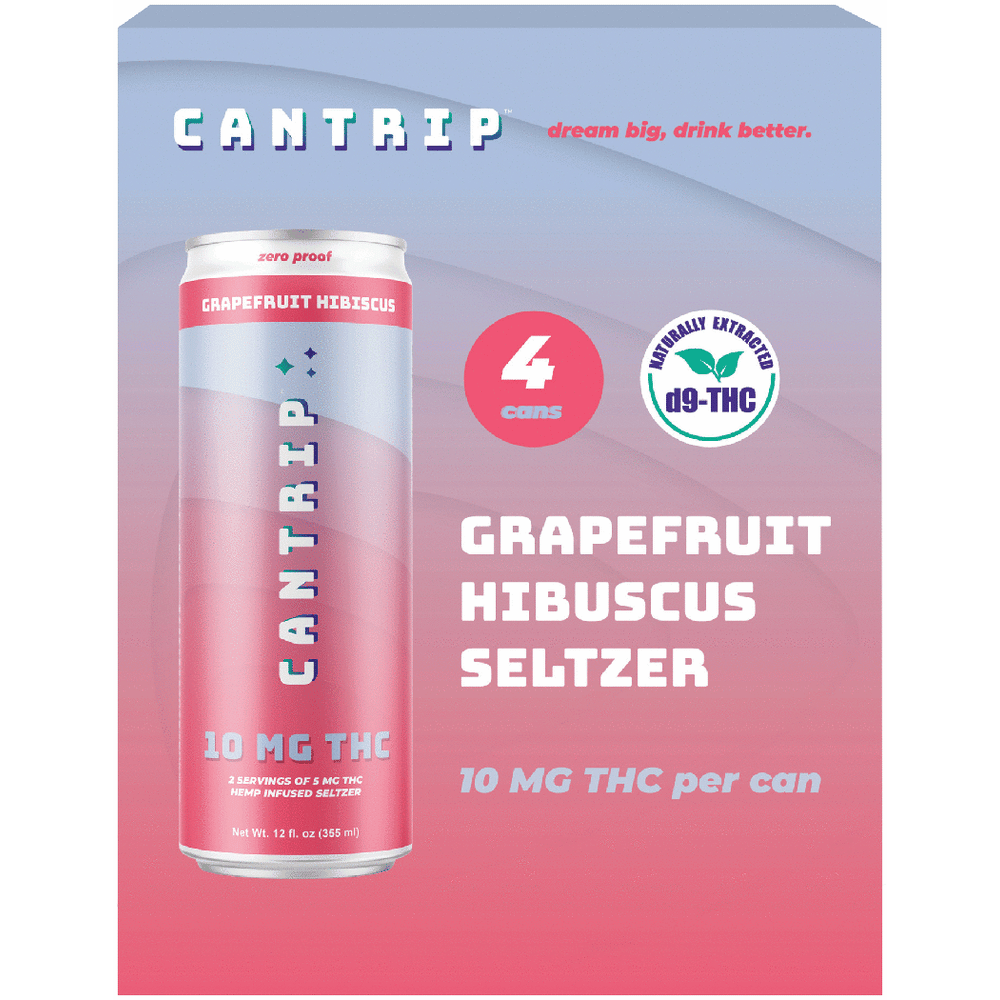 Cantrip THC 10mg Grapefruit Hibiscus | Total Wine & More
