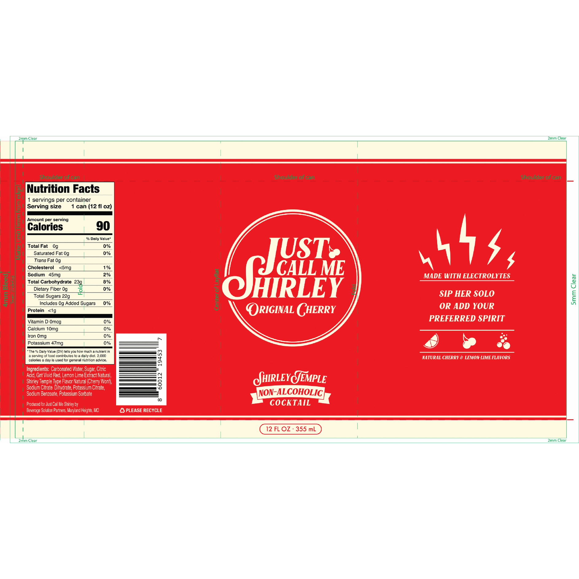 Just Call Me Shirley Non-Alcoholic Original Cherry