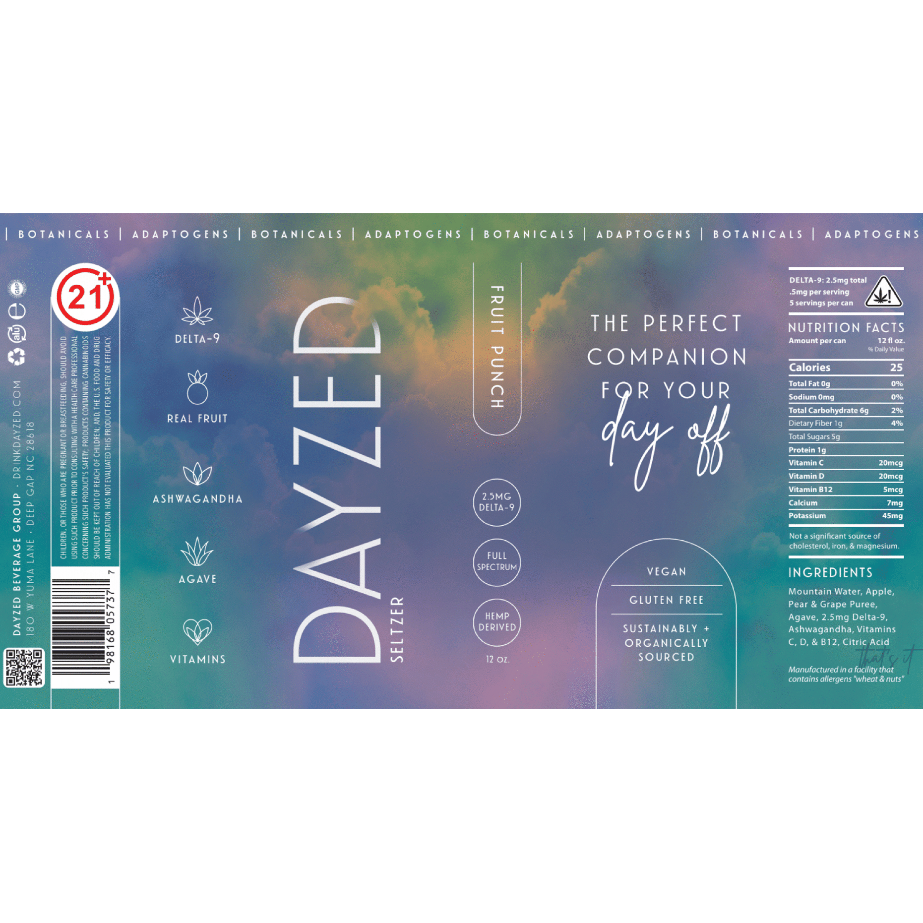 Dayzed THC 2.5mg Fruit Punch