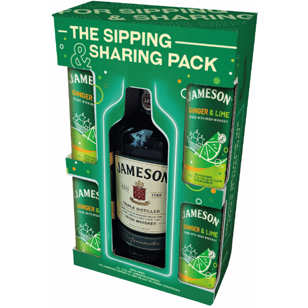 Jameson w/ 4 RTD's Irish Whiskey