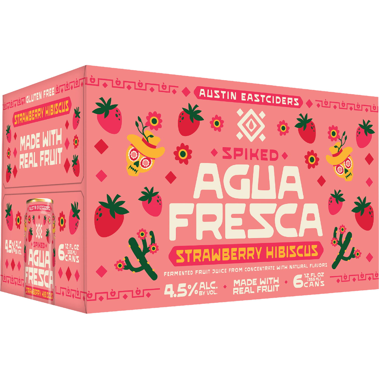 Austin Eastciders Agua Fresca Strawberry Hibiscus