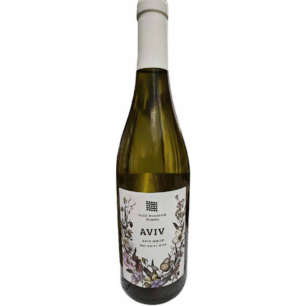 Galil Mountain winery Aviv dry white wine