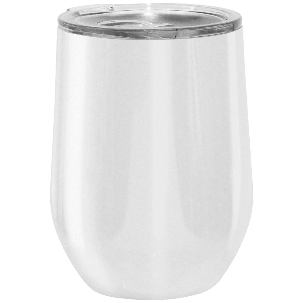 Oggi 12oz Insulated Wine Tumbler White