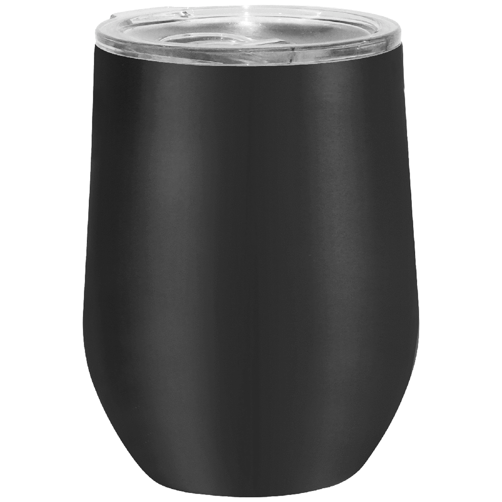 Oggi 12oz Insulated Wine Tumbler Black