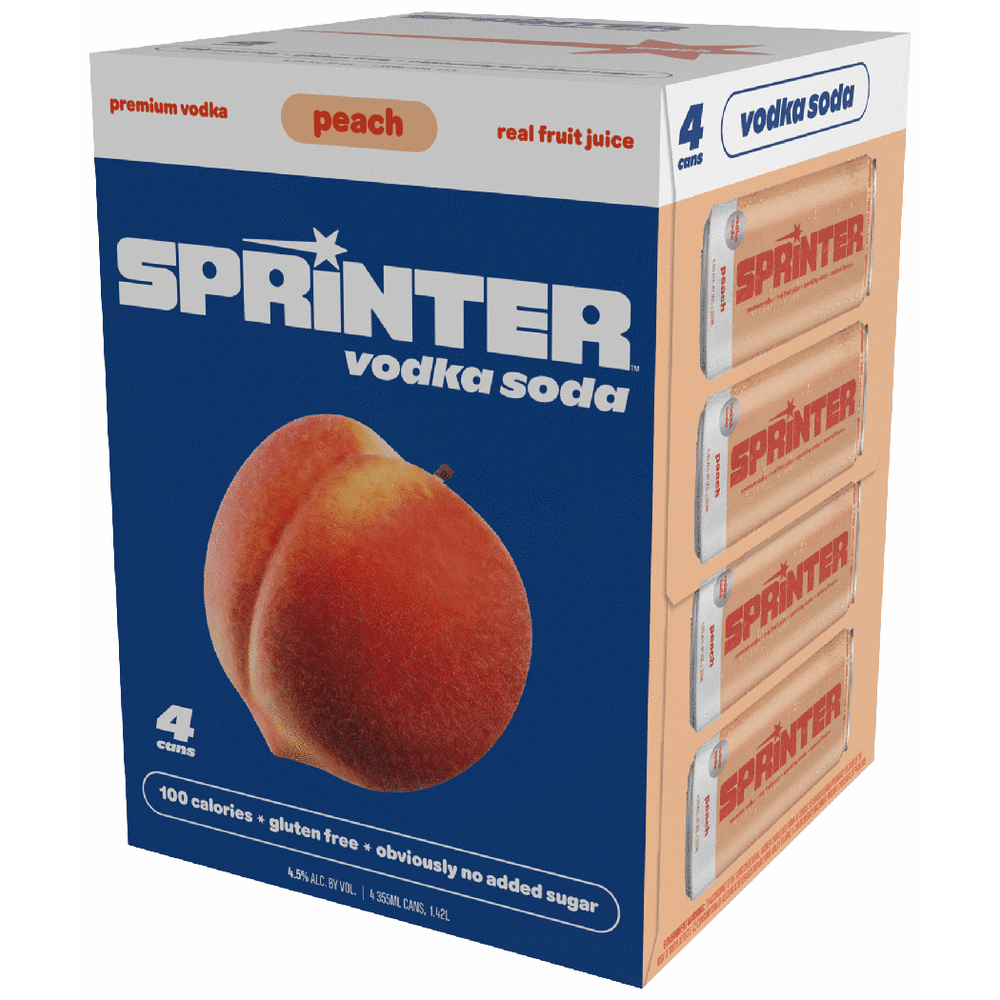 Sprinter Vodka Soda Peach Pack
