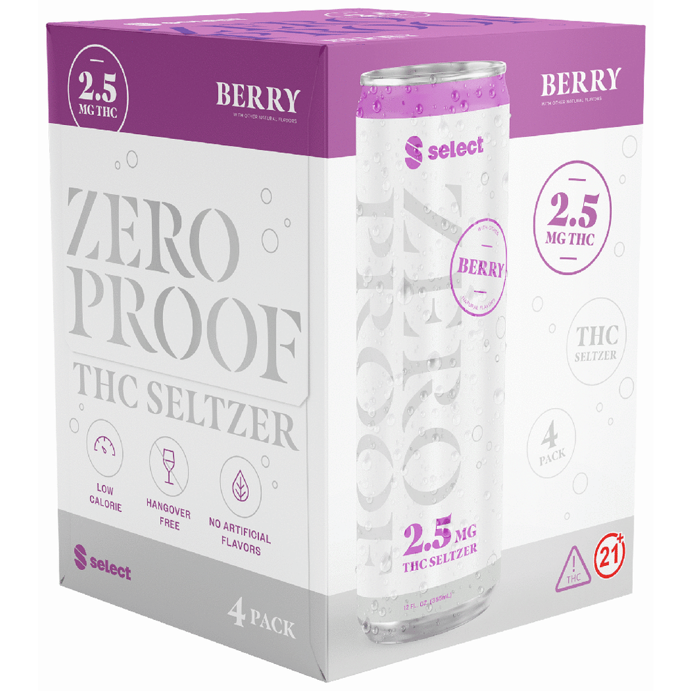 Curaleaf Select Zero Proof THC 2.5mg Berry