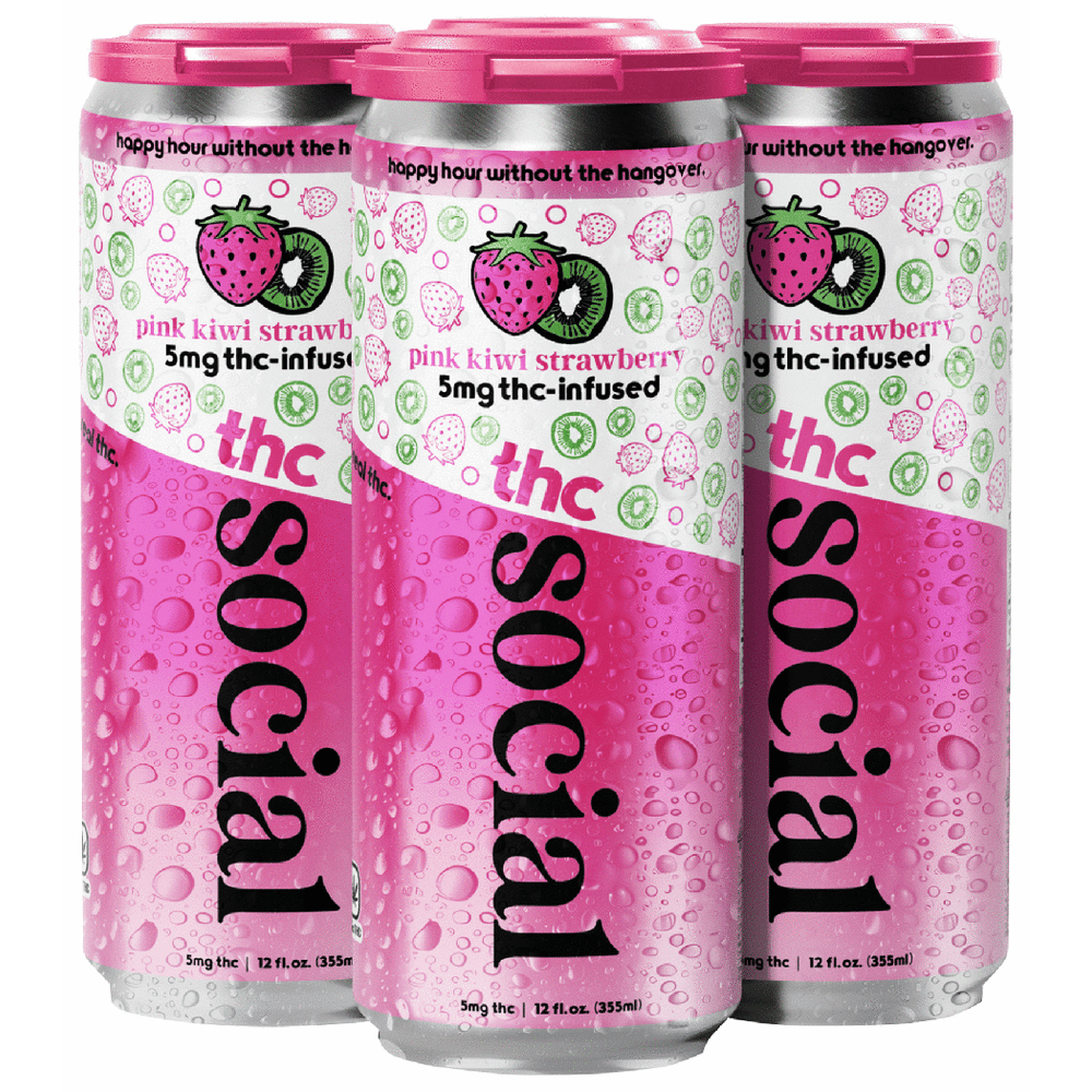 Social THC 5mg Pink Kiwi Strawberry