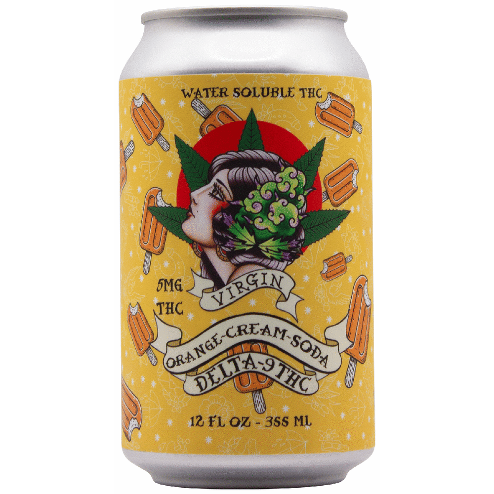 Virgin Hemp Farms THC 5mg Orange Cream Soda