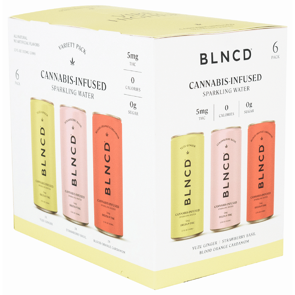 BLNCD THC 5mg Sparkling Water Variety Pack
