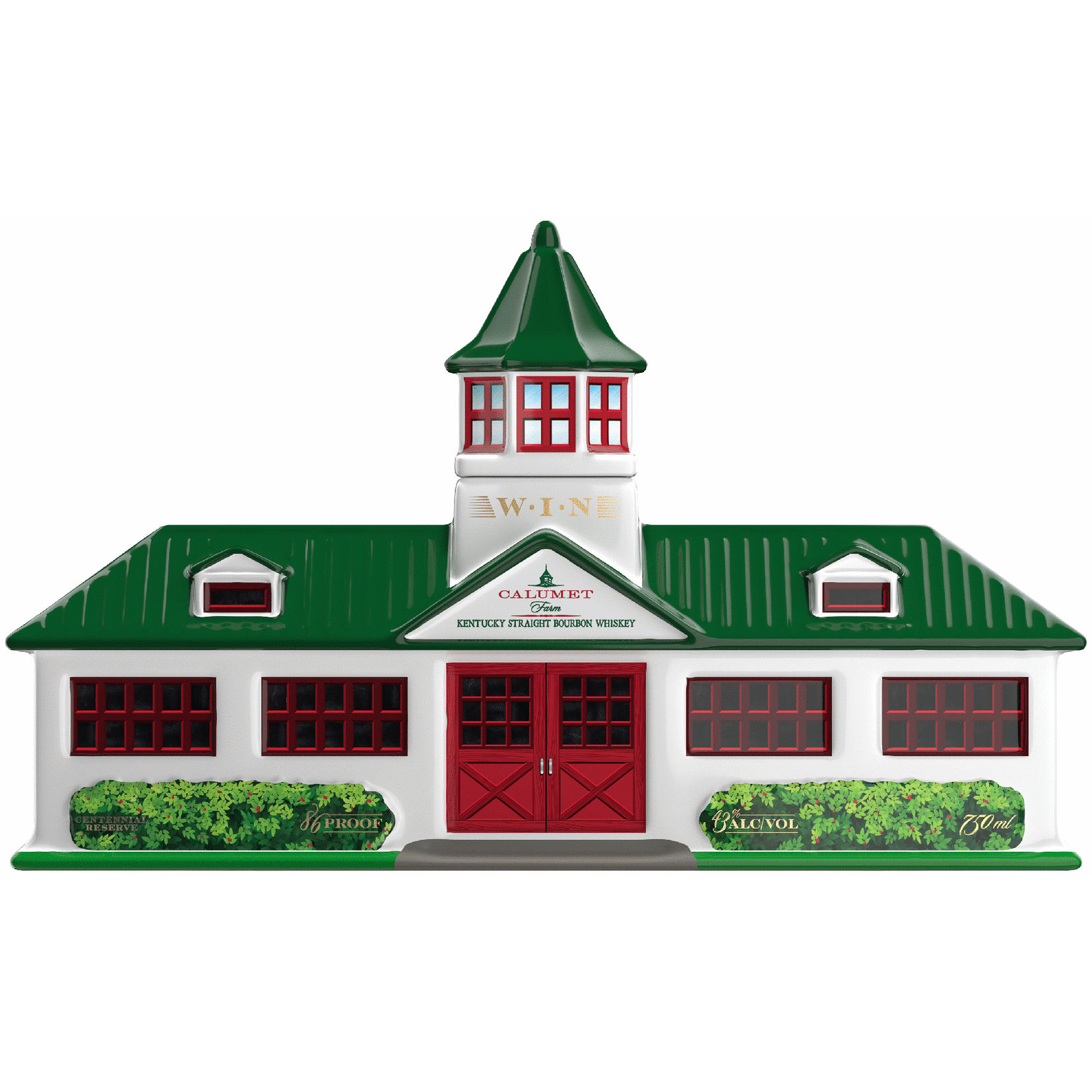 Calumet Farm Ceramic Decanter Straight Bourbon