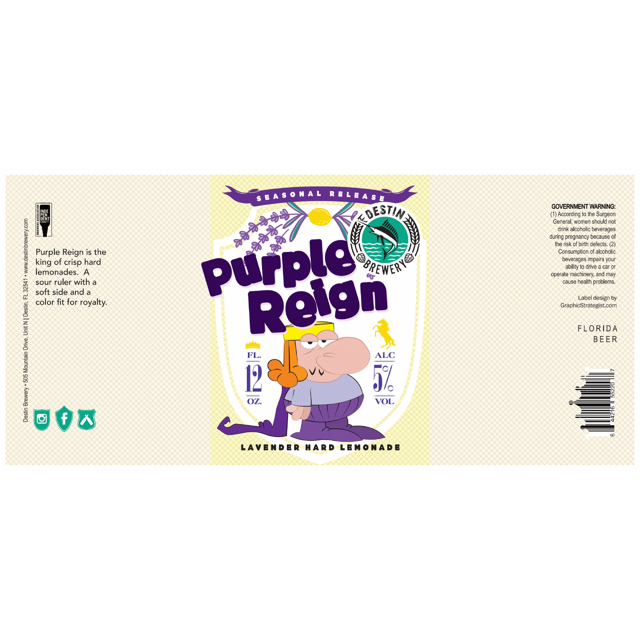 Destin Purple Reign Hard Lemonade