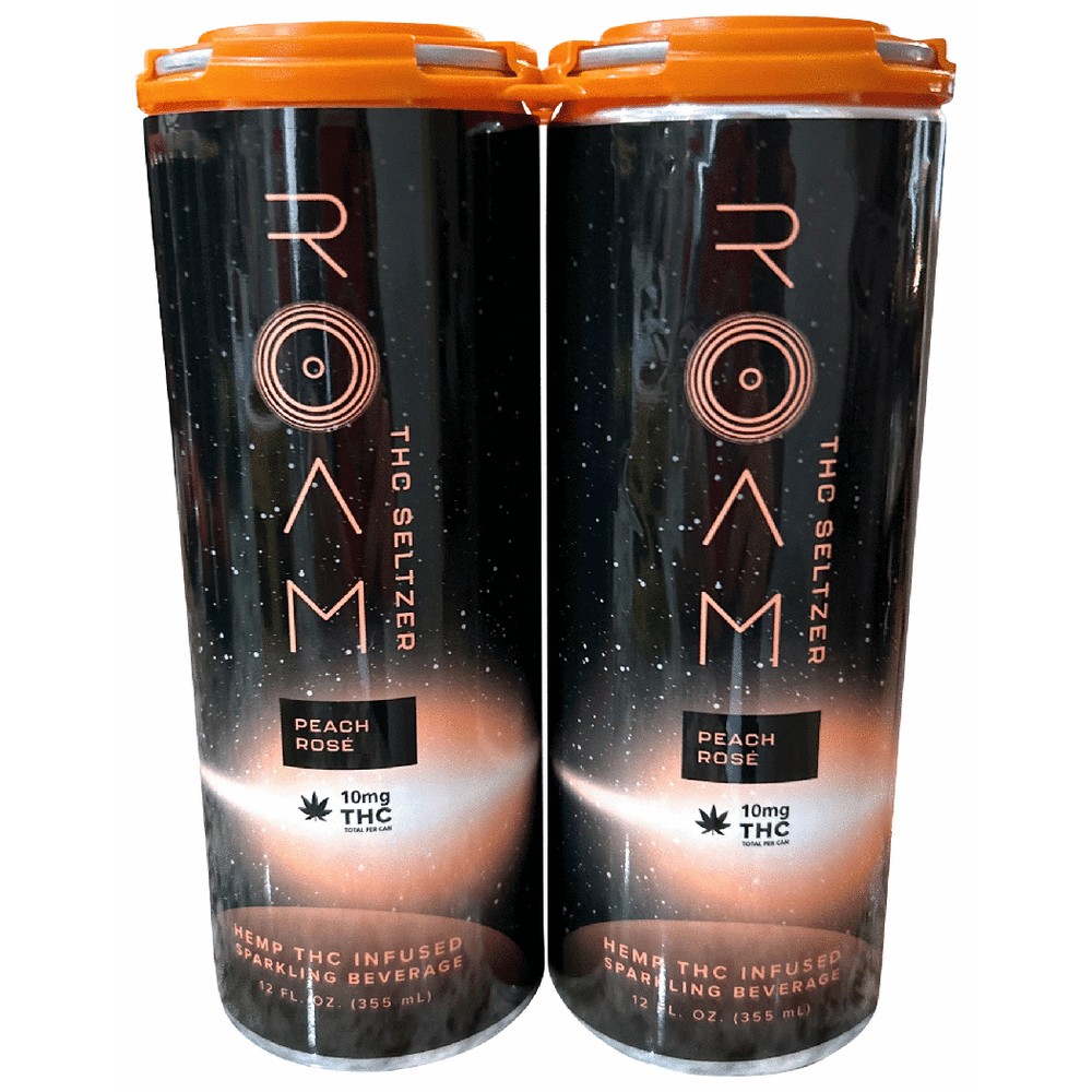 ROAM THC 10mg Peach Rose