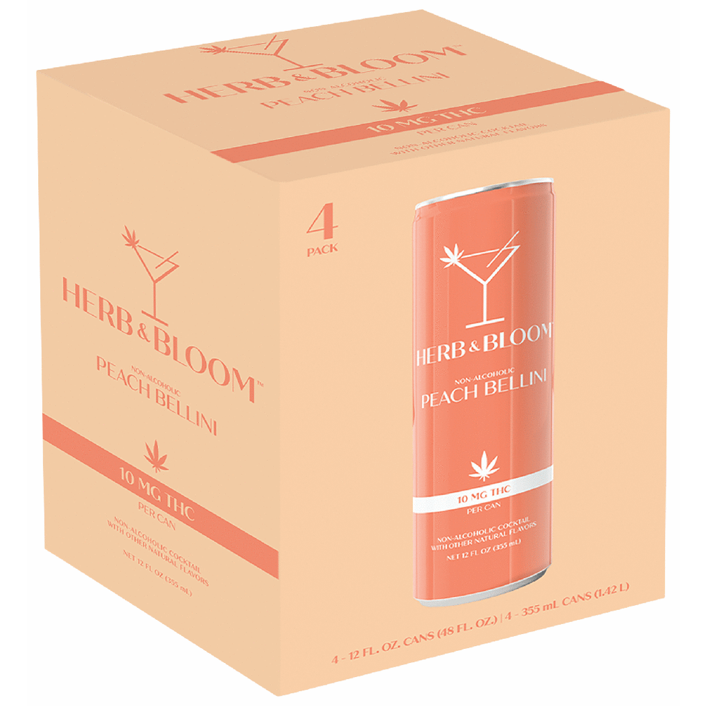 Herb & Bloom THC 10mg Peach Bellini