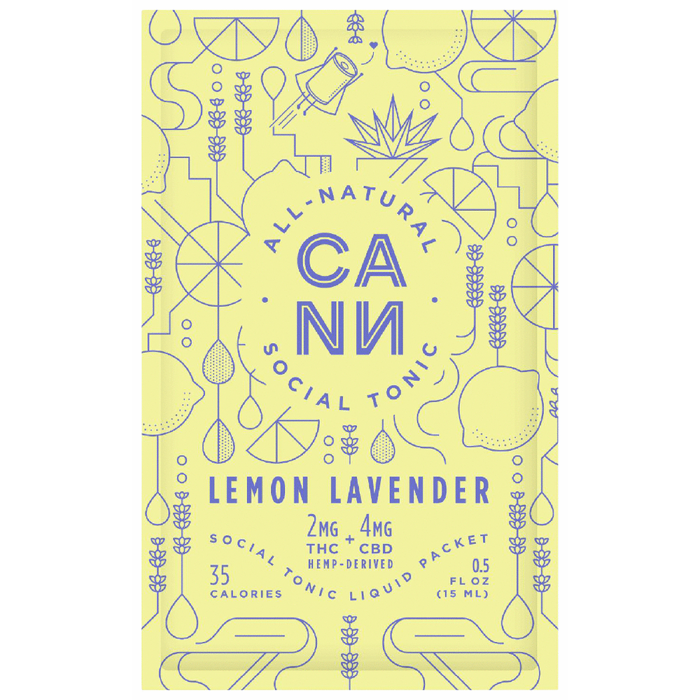 Cann THC 2mg Lemon Lavender Liquid Packets