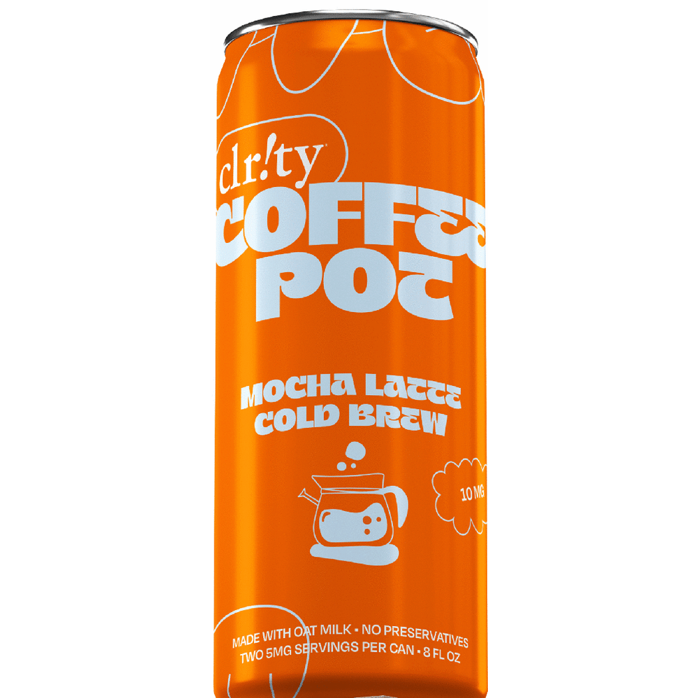 Clr!ty Coffee Pot THC 10mg Mocha Latte Cold Brew