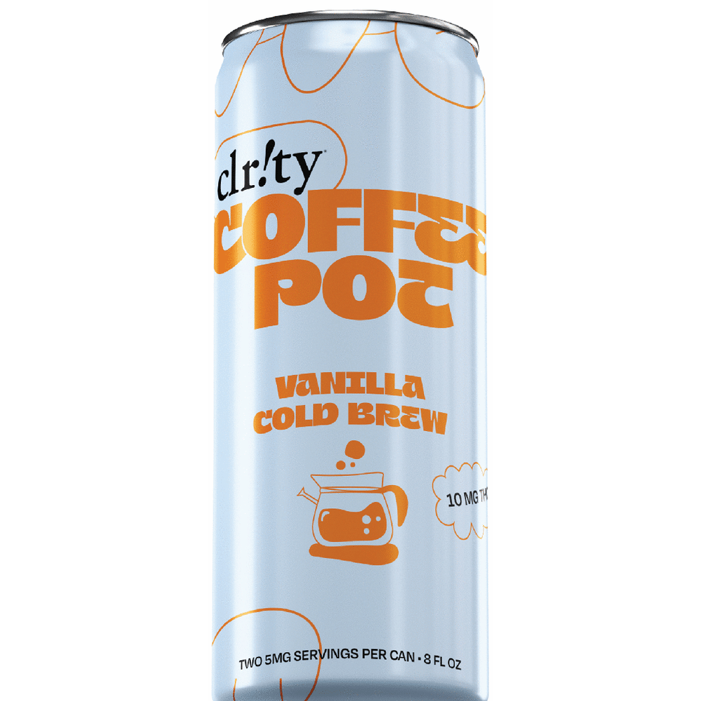Clr!ty Coffee Pot THC 10mg Vanilla Cold Brew