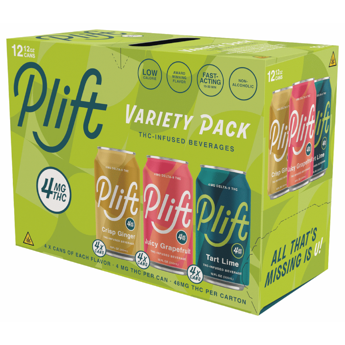 Plift THC 4mg Variety Pack