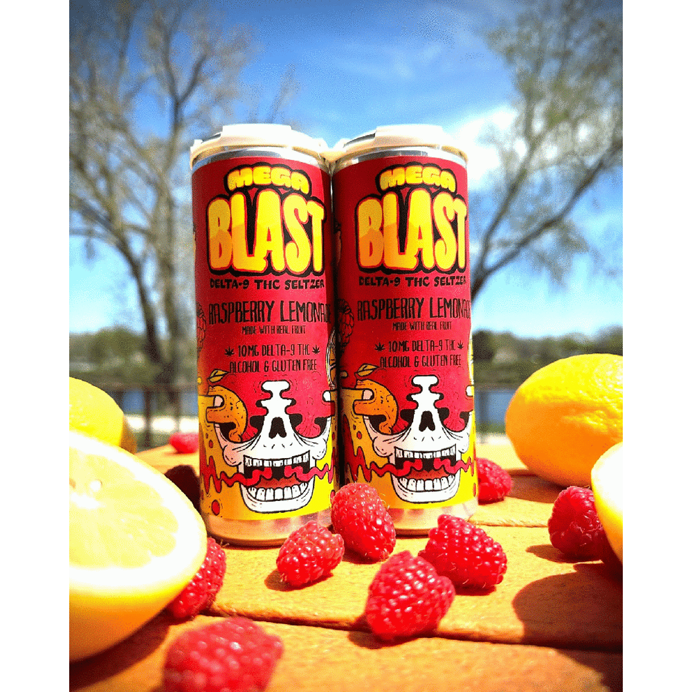 Mega Blast THC 10mg Raspberry Lemonade