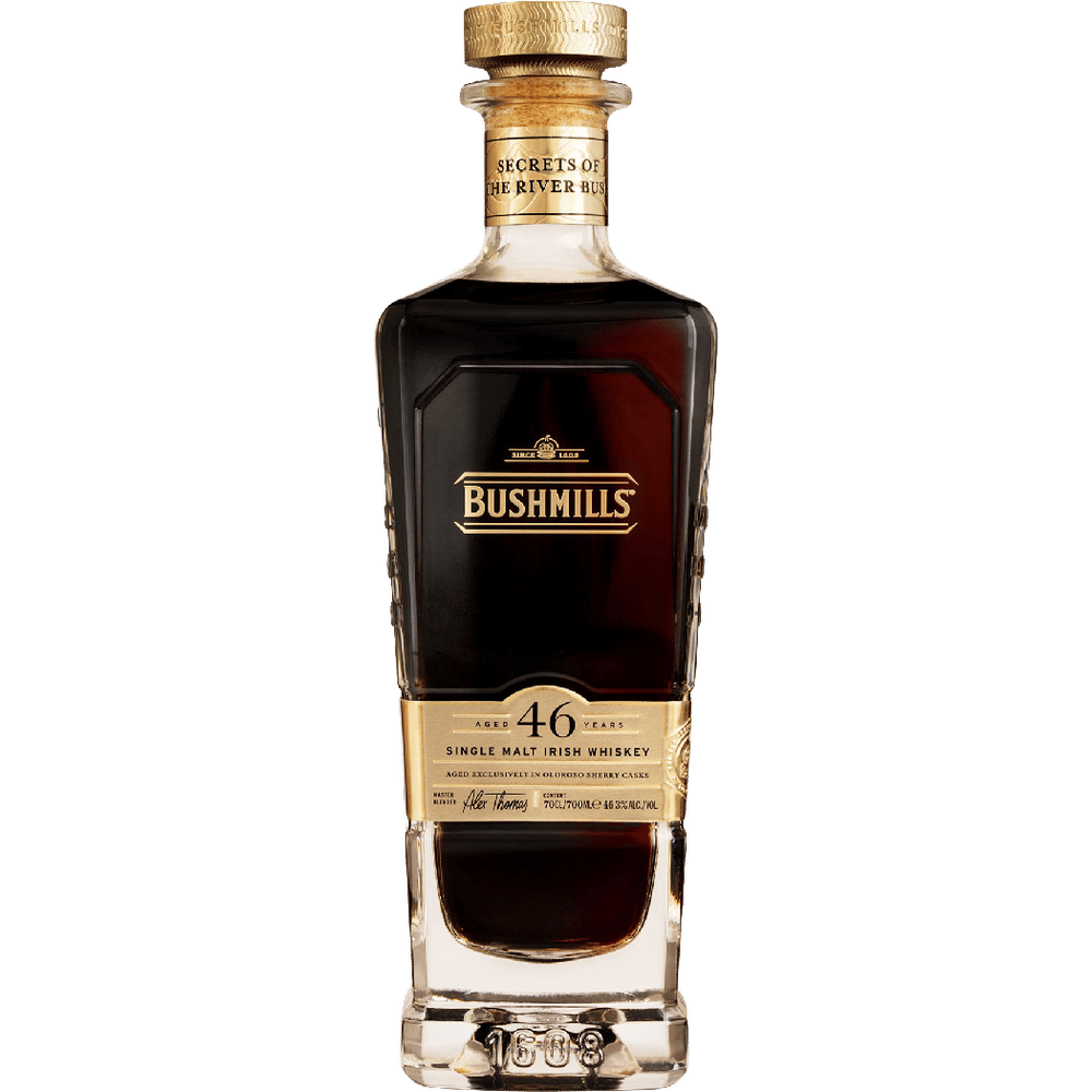Bushmills 46 Year Secrets of the River Bush Irish Whiskey