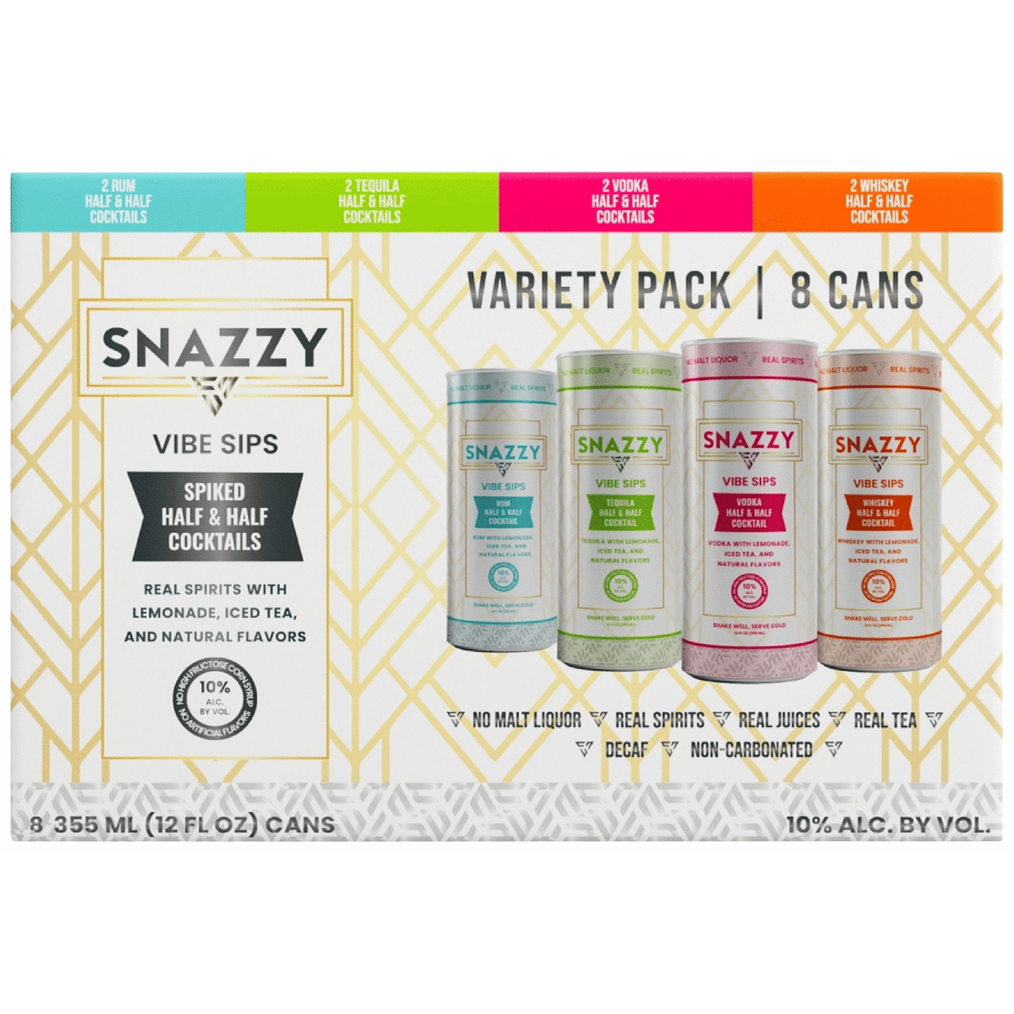 Snazzy Spiked Half & Half Cocktails Variety Pack