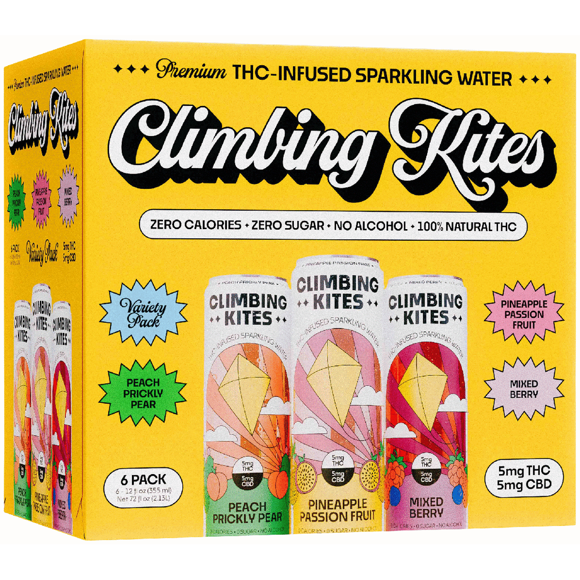 Climbing Kites THC 5mg Variety Pack