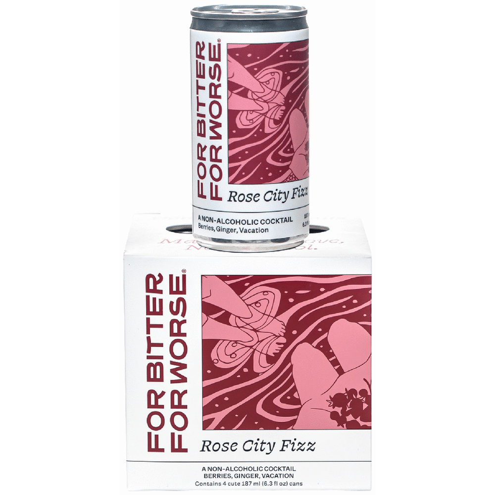 For Bitter For Worse Non-Alcoholic Rose City Fizz