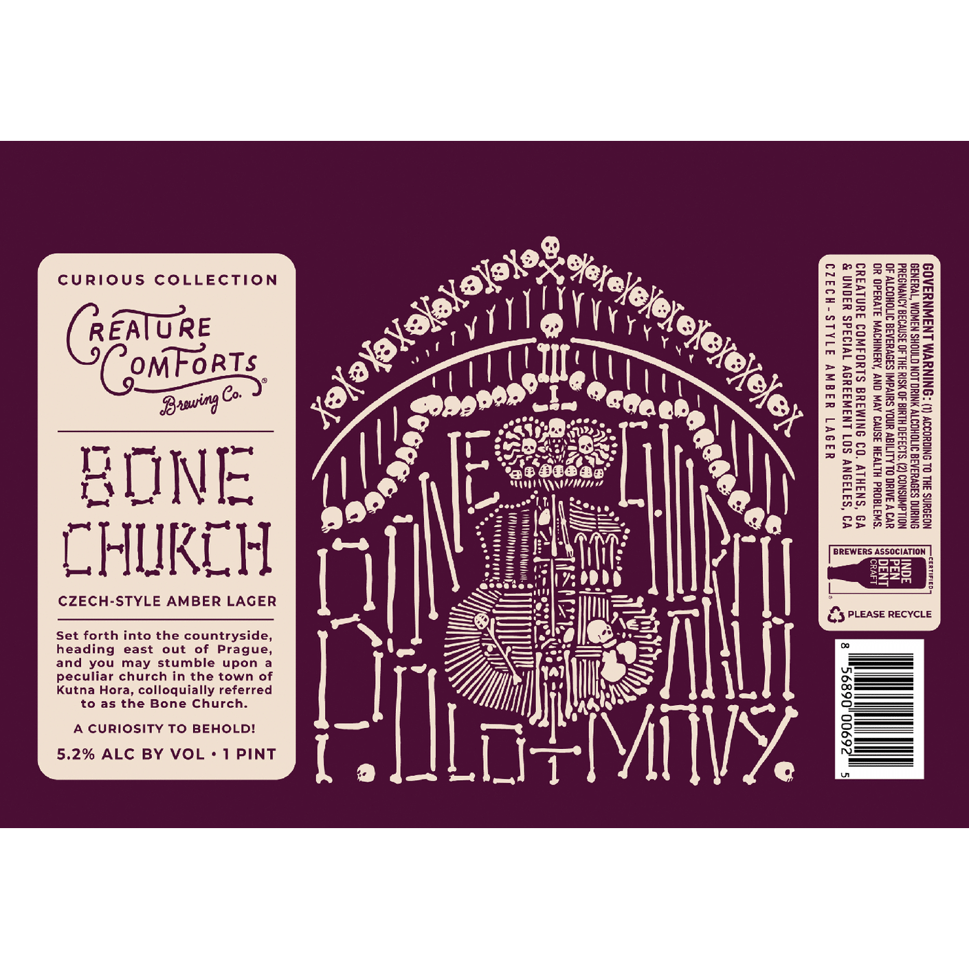 Creature Comforts Bone Church Amber Lager