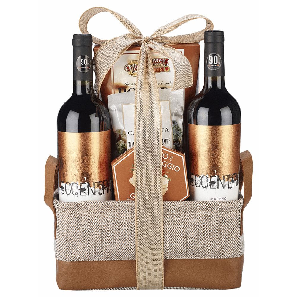 Eccentric Red Wine Gift Basket