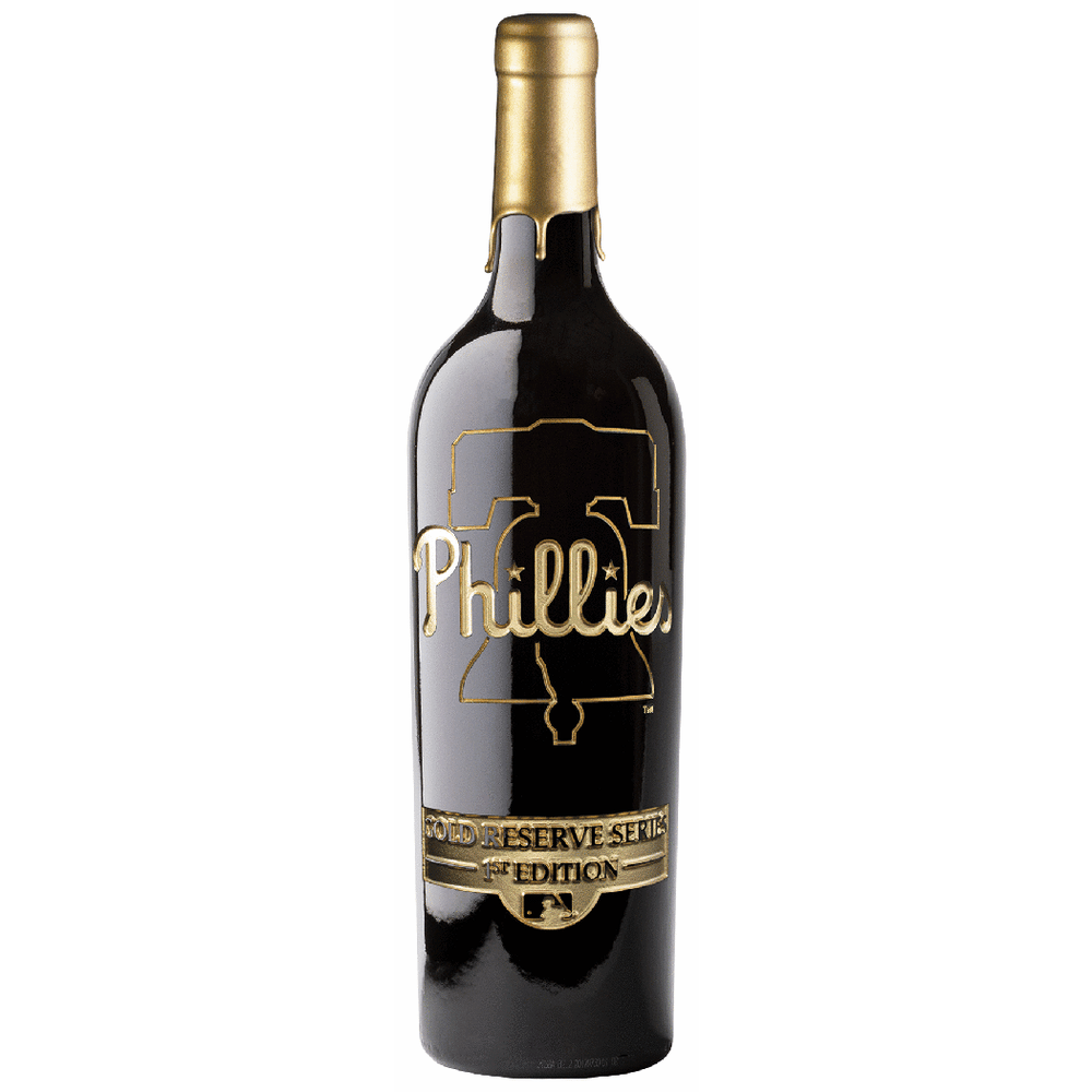 Philadelphia Phillies Gold Reserve Etched Wine