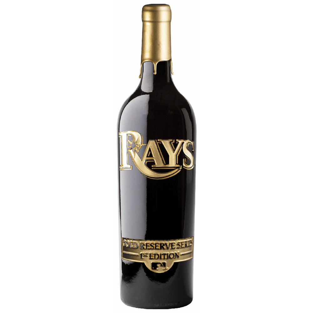 Tampa Bay Rays Gold Reserve Etched Wine