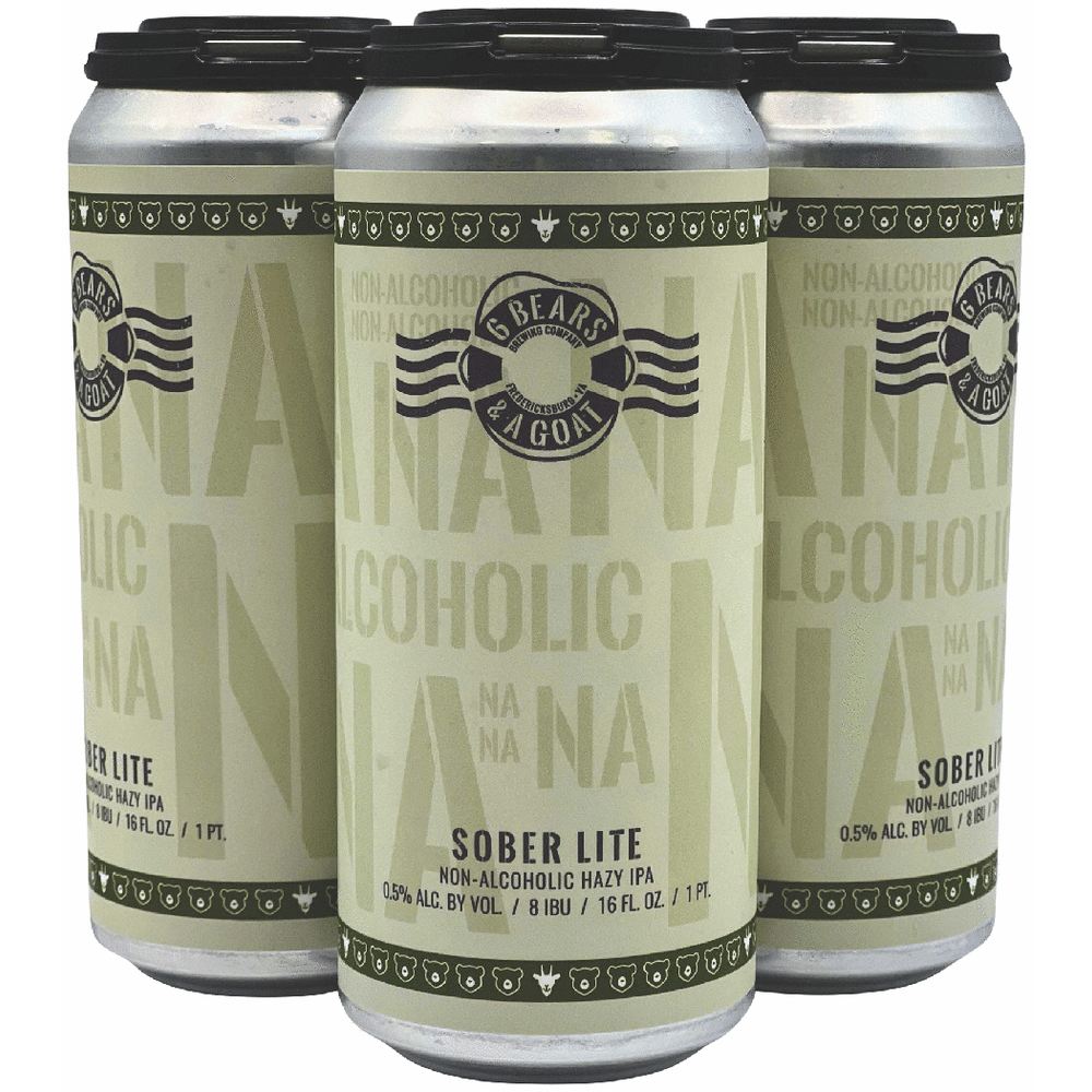 6 Bears & A Goat Non-Alcoholic Sober Lite Hazy IPA