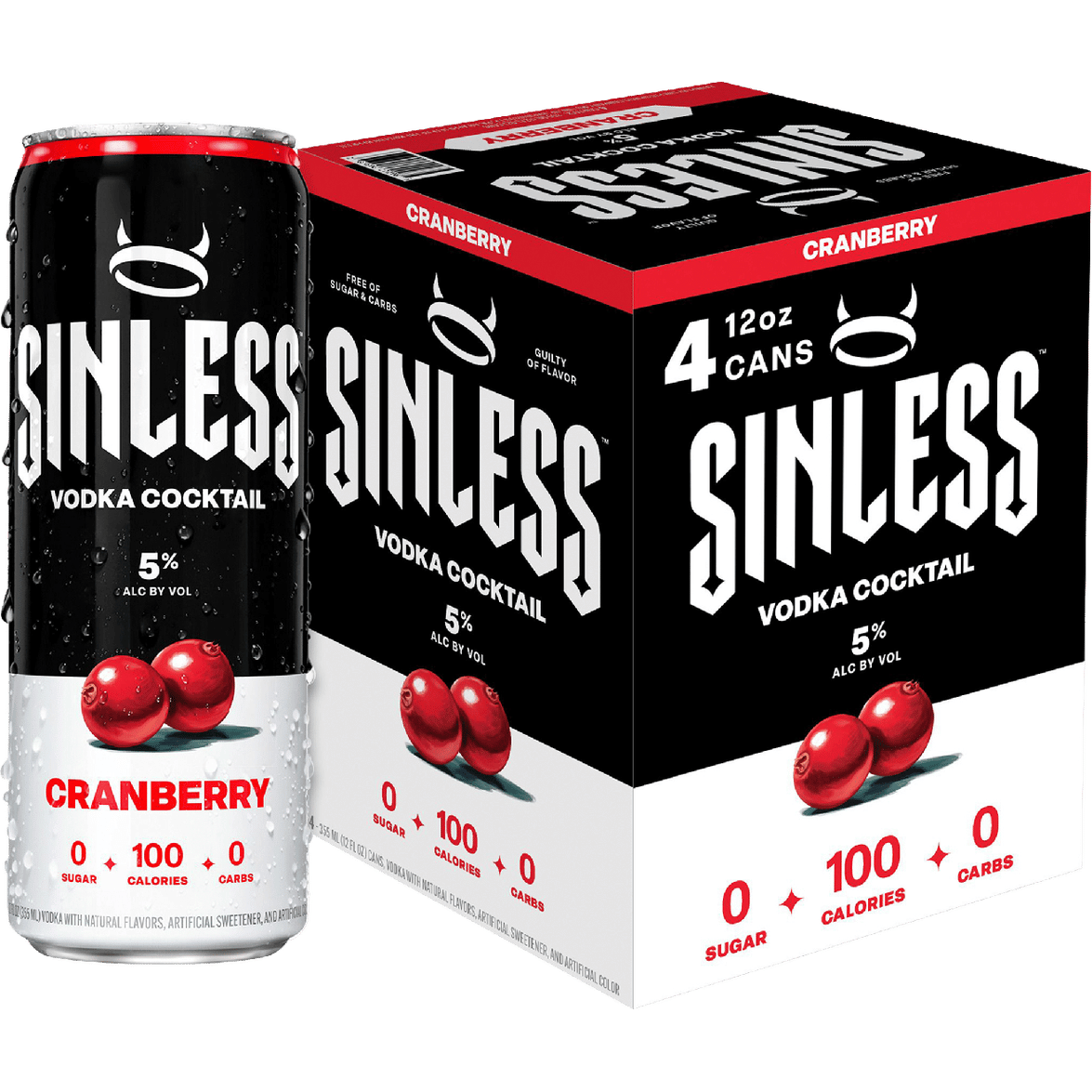 Sinless Spirits Cranberry Vodka Cocktail