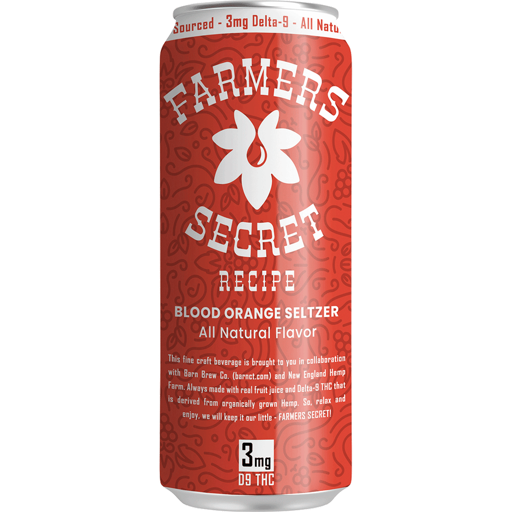 Farmers Secret THC 3mg Blood Orange Seltzer