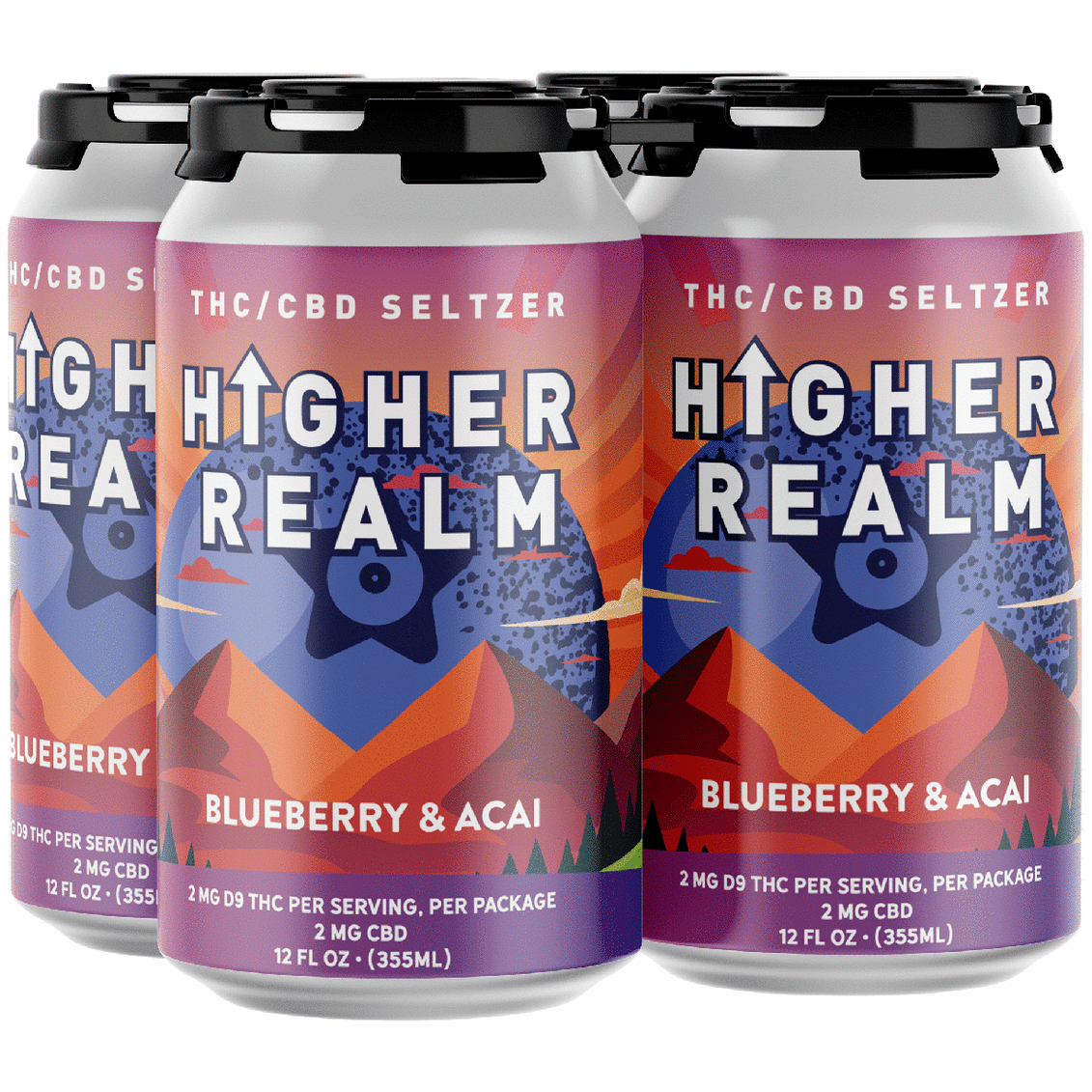 Higher Realm THC 2mg Blueberry Acai VA