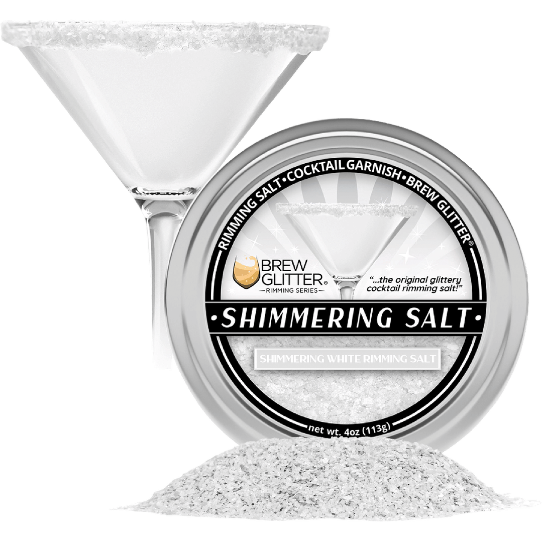 Brew Glitter White Rimming Salt