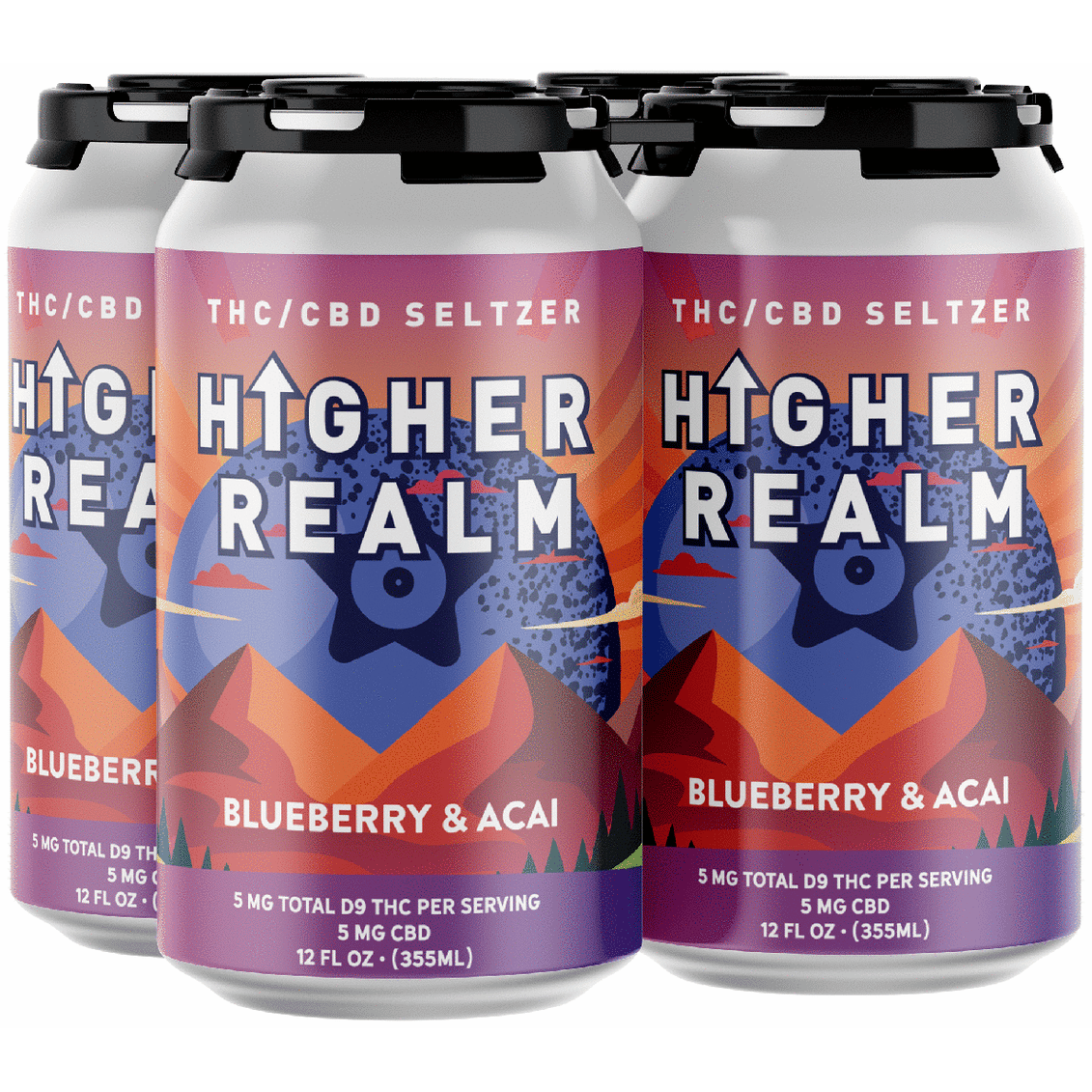 Higher Realm THC 5mg Blueberry Acai