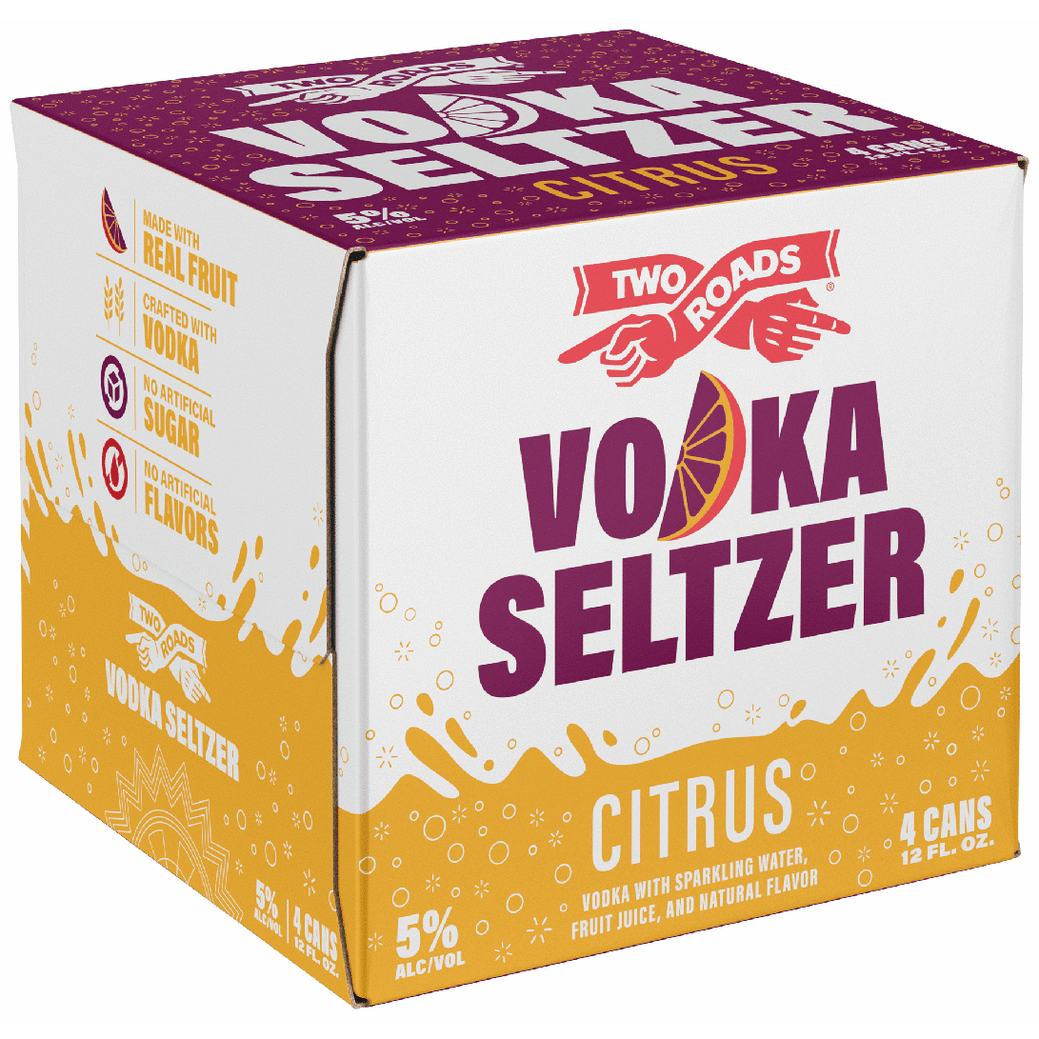 Two Roads Citrus Vodka Seltzer