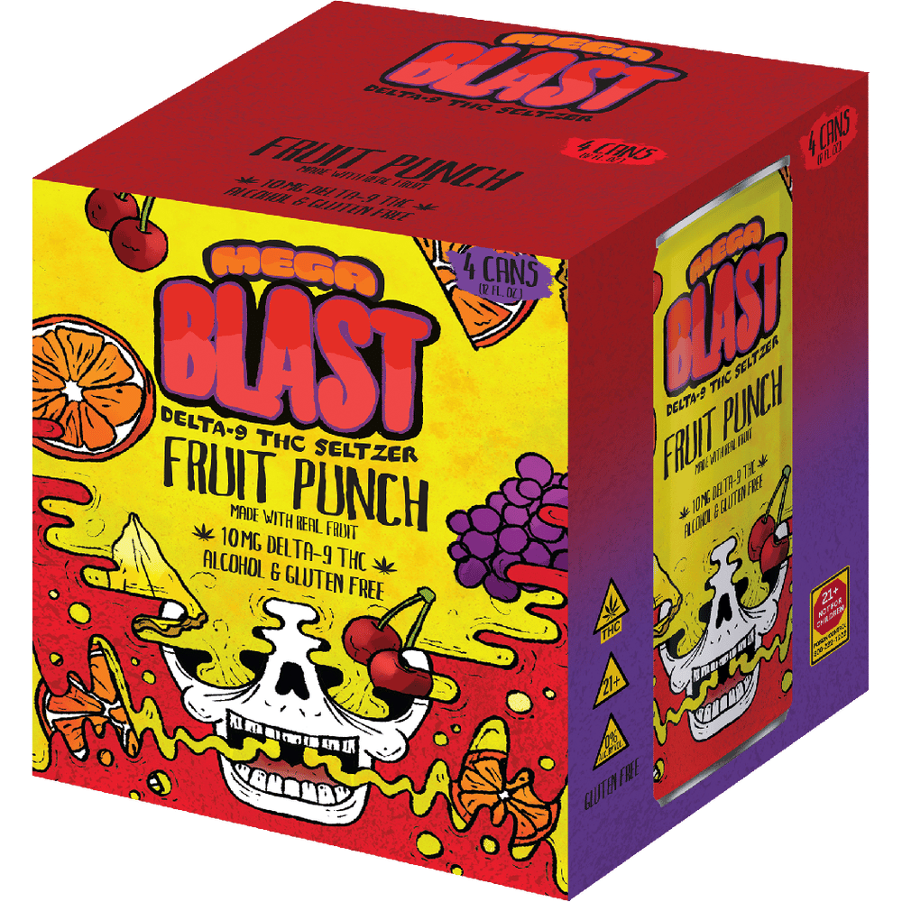 Mega Blast THC 10mg Fruit Punch