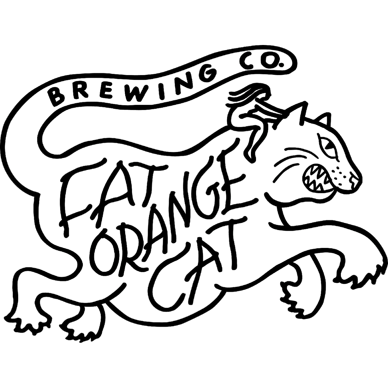 Fat Orange Cat Dia de Los Gatos