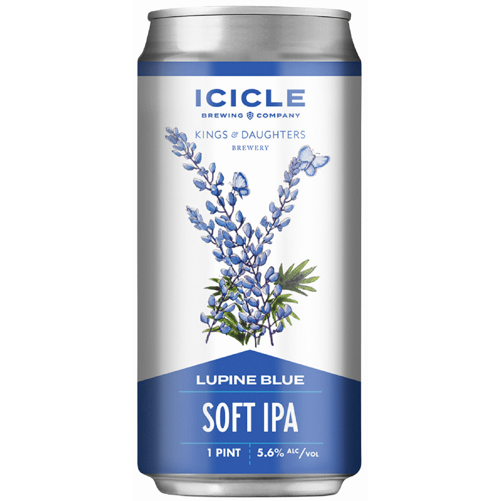 Icicle Lupine Blue Soft IPA