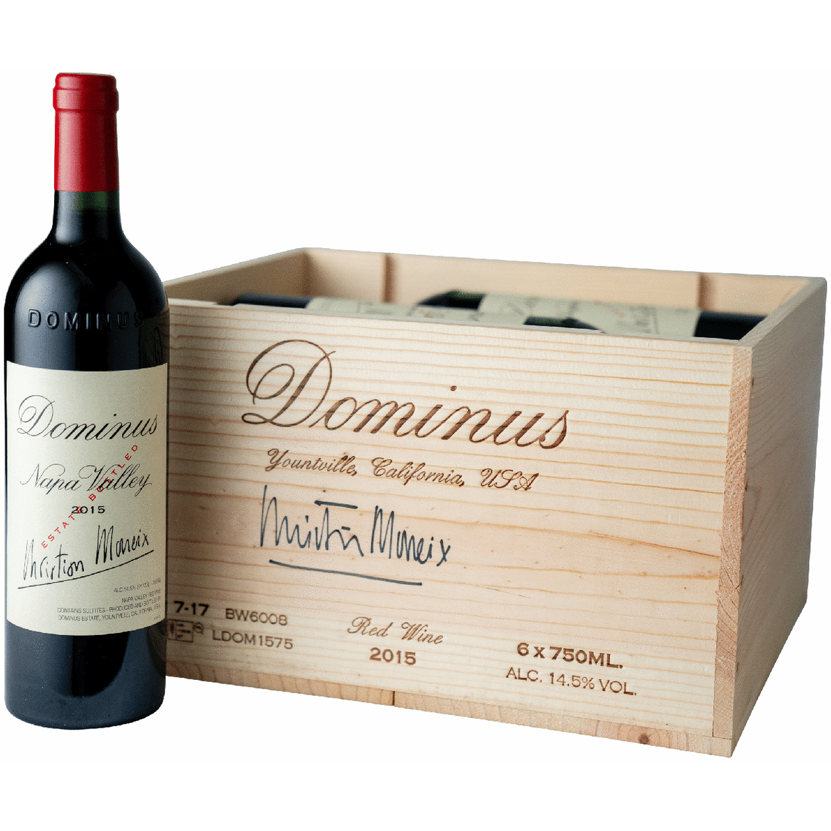 ☘️5/10迄　在庫10 アンファティ　ユースNA大　旧箱2本 Dominus 2015 Signed Anniversary Case | Total Wine & More
