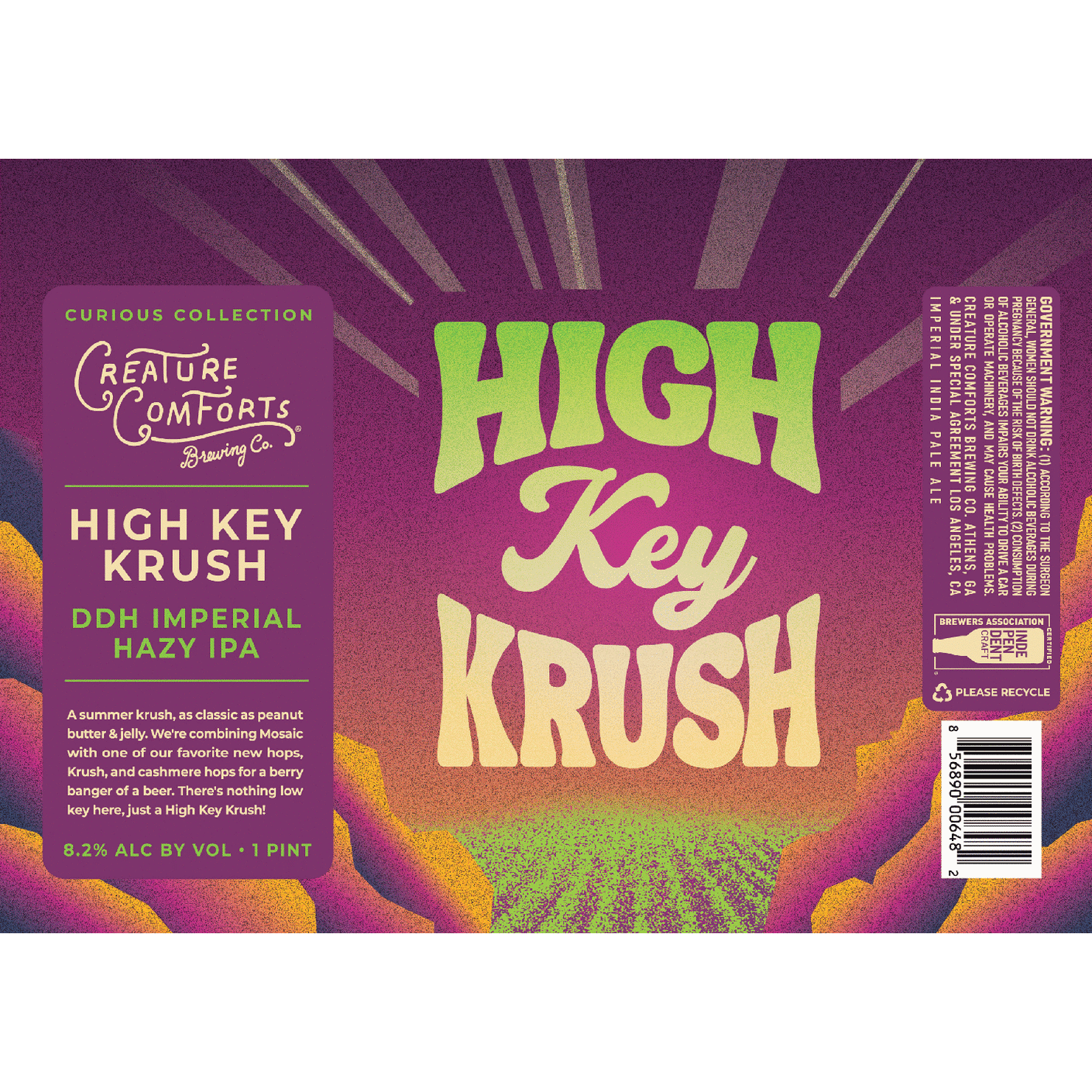 Creature Comforts High Key Krush Imperial IPA