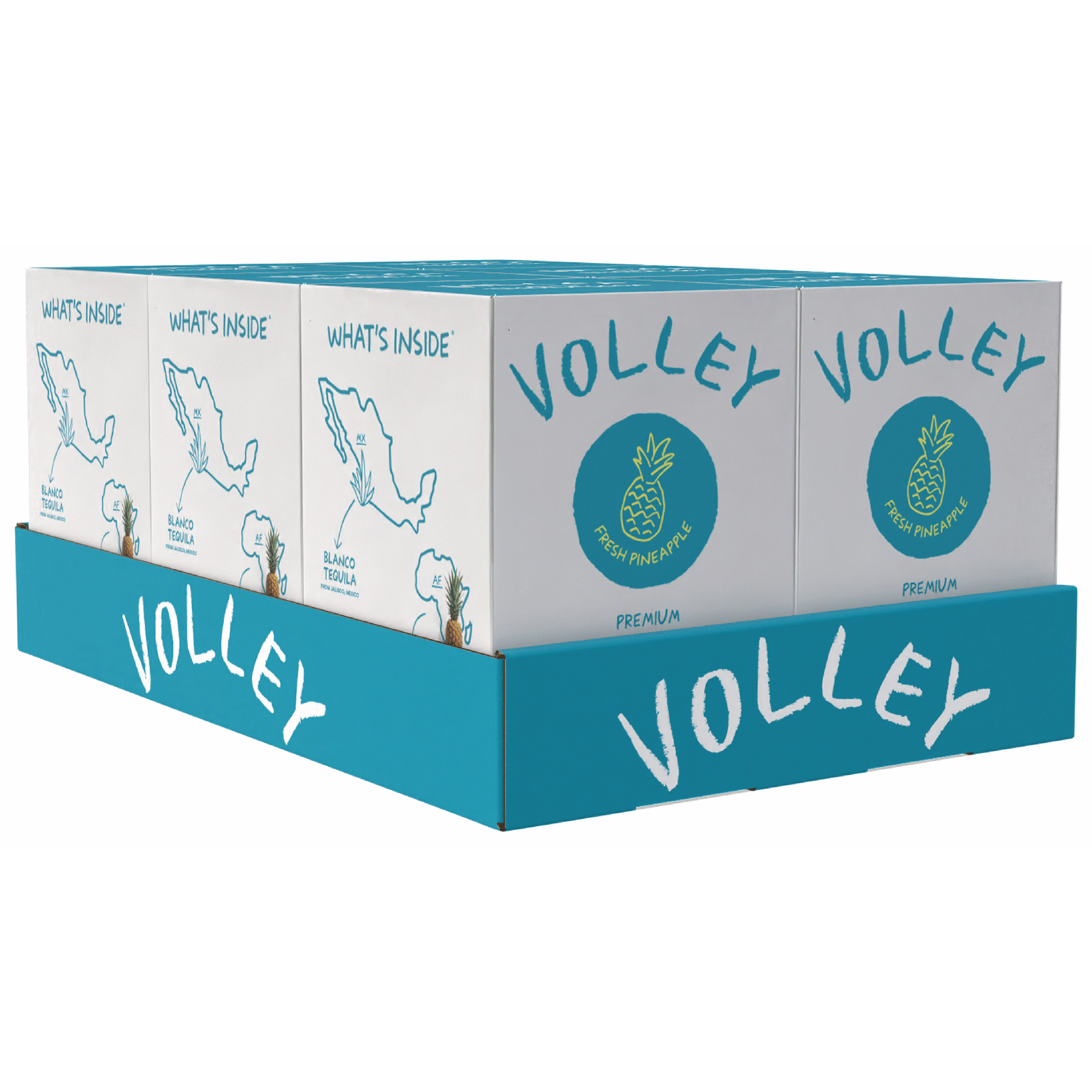 Volley Fresh Pineapple Tequila Soda