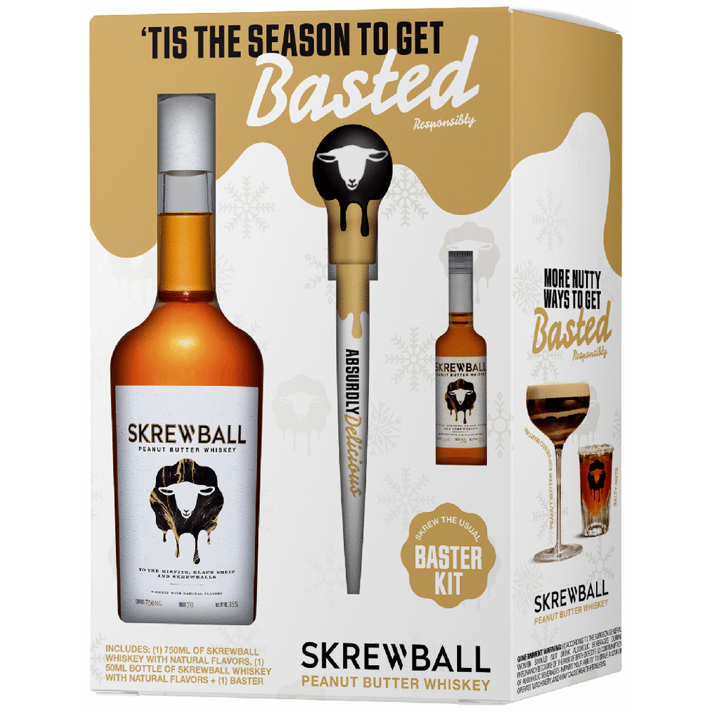 Skrewball Peanut Butter Whiskey with 50ml & Baster | Total Wine & More