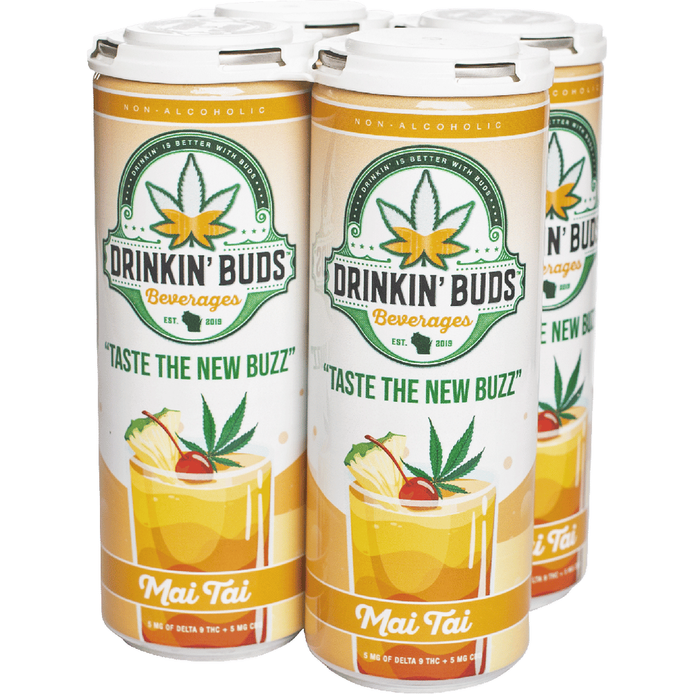 Drinkin' Buds THC 10mg Mai Tai